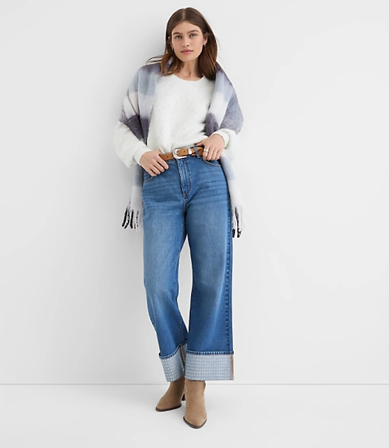 Shimmer Boucle Relaxed Sweater