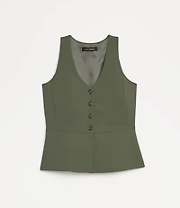 Petite LOFT Versa Crepe Drape Halter Vest