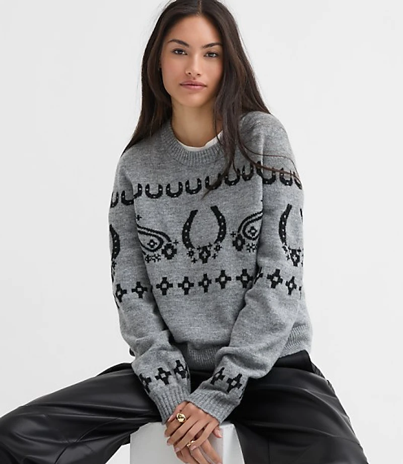 Petite Horseshoe Sweater
