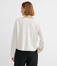 Petite Boatneck Pocket Sweater
