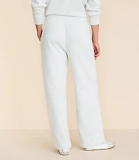 Lou & Grey Heathered Elite Fleece Pintucked Straight Leg Pants