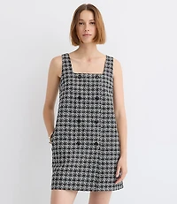 Petite Tweed Double Breasted Mini Pocket Dress