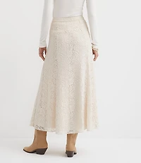 Floral Lace Maxi Skirt
