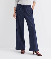 Sawyer Pull On Pants in Pinstripe