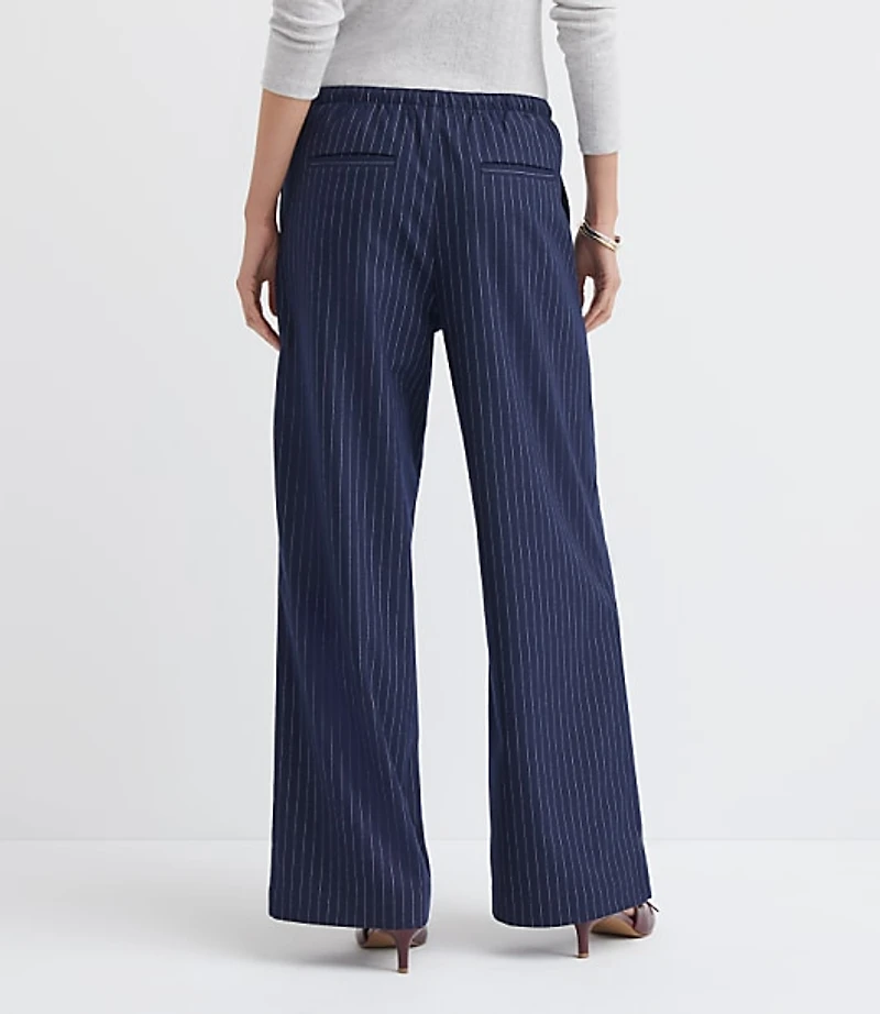Sawyer Pull On Pants in Pinstripe