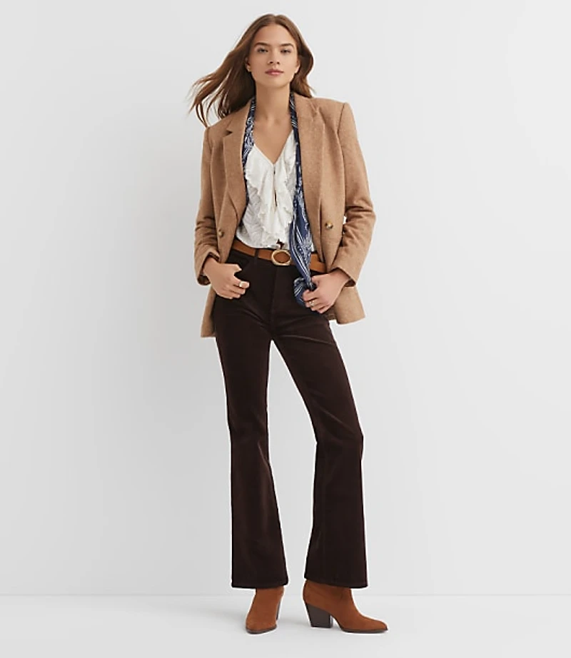 Petite Herringbone Relaxed Blazer