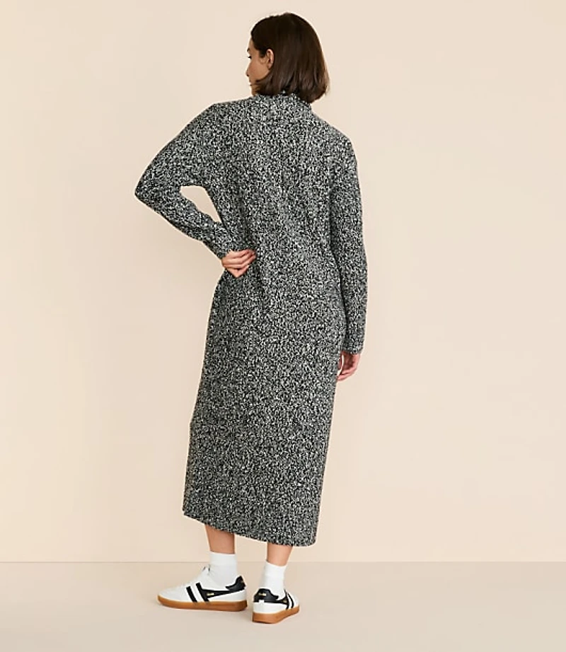 Lou & Grey Drawstring Neck Maxi Sweater Dress