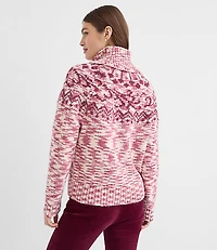 Spacedye Fair Isle Turtleneck Sweater