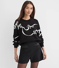 Bow Blouson Sweater