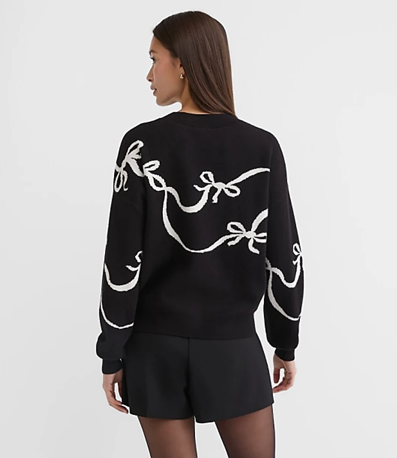 Bow Blouson Sweater