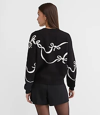 Bow Blouson Sweater
