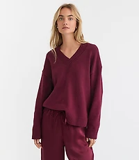 Slouchy V-Neck Sweater