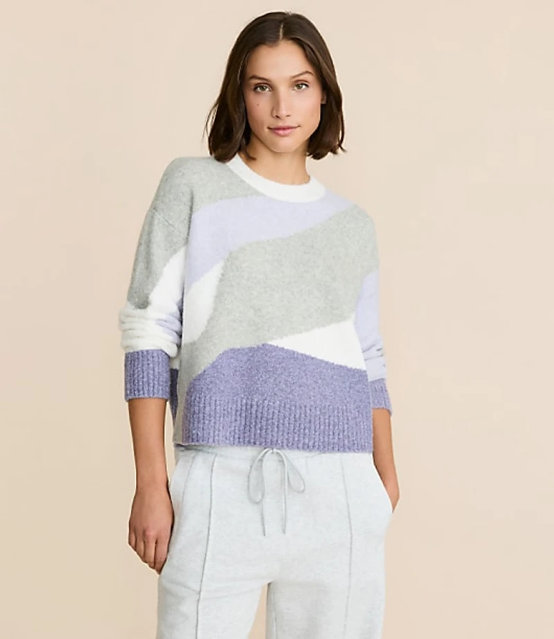 Lou & Grey Colorblock Cloudstitch Sweater