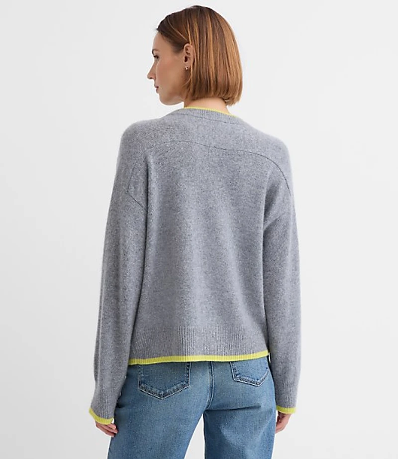 Tipped Oversized Cashmere Sweater