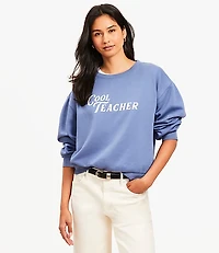 Petite Cool Teacher Sweatshirt