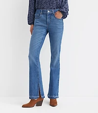 Petite Mid Rise Boot Jeans in Luxe Medium Wash
