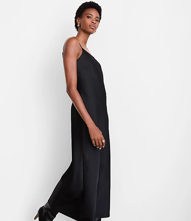 twinkle strap satin long slip dress VS Twinkle Strap Satin Long Slip Dress