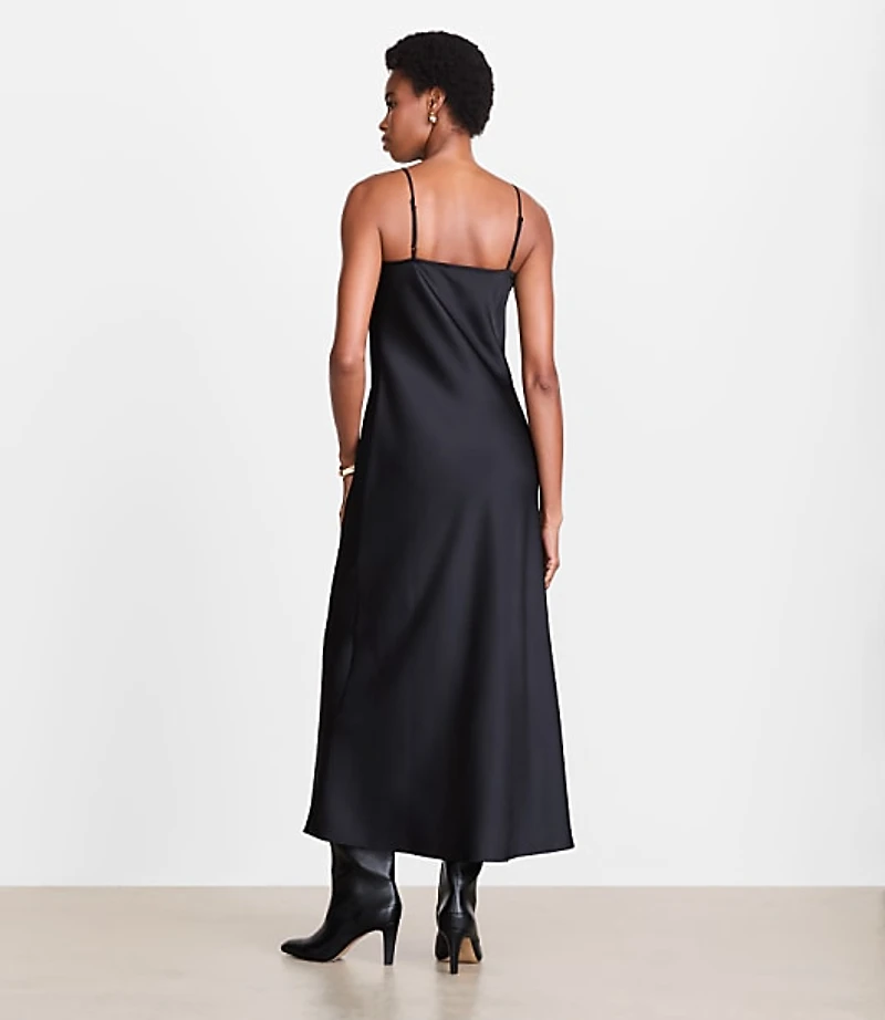 LOFT Versa Satin Maxi Slip Dress