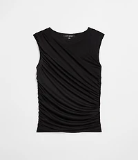 LOFT Versa Mesh Ruched Tank Top
