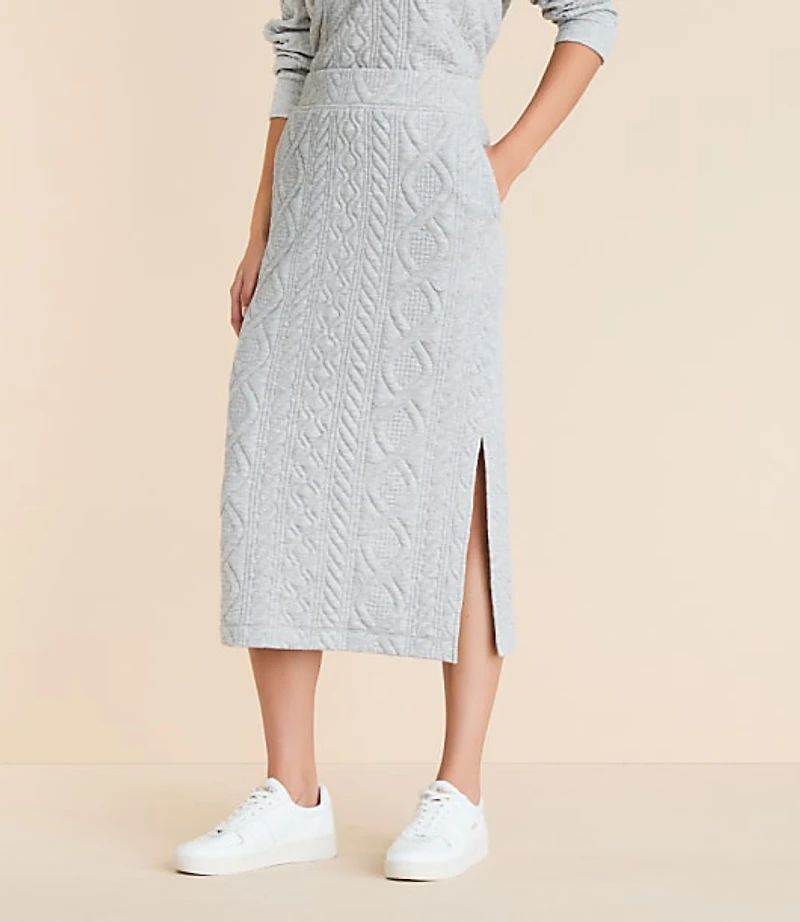 Petite Lou & Grey Alpine Quilted Midi Pocket Skirt