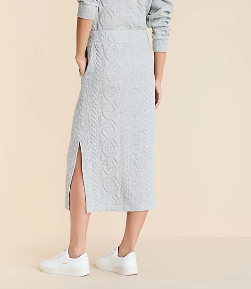 Petite Lou & Grey Alpine Quilted Midi Pocket Skirt