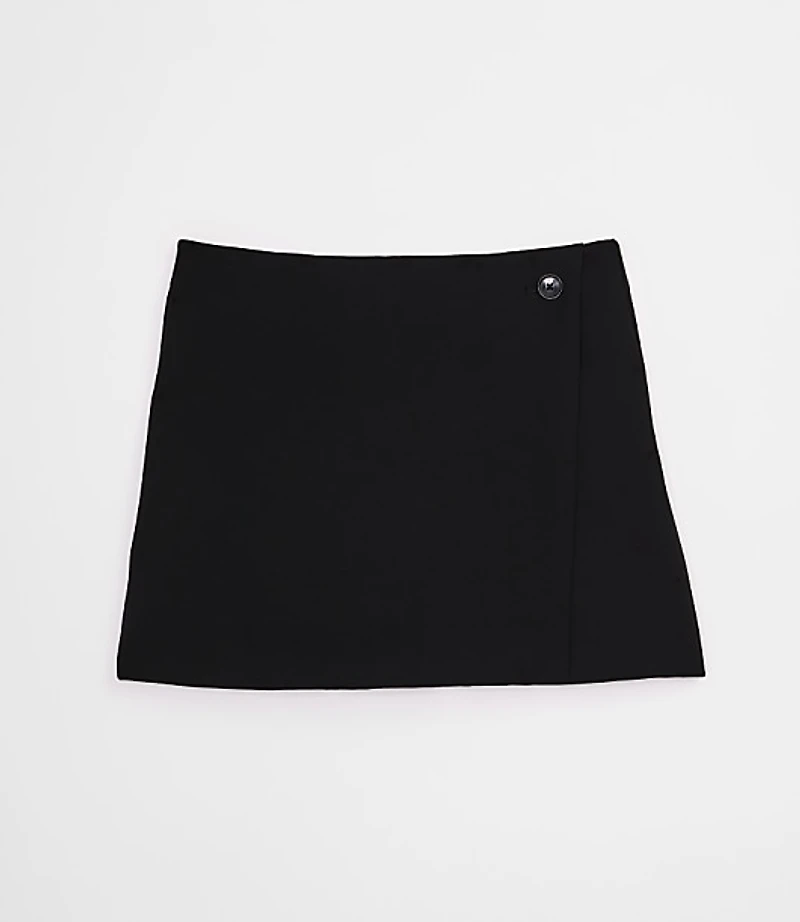 LOFT Versa Crepe Drape Mini Skort