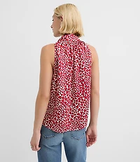 Heart Tie Neck Halter Top