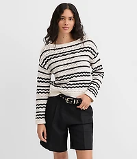 Stitchy Boatneck Sweater