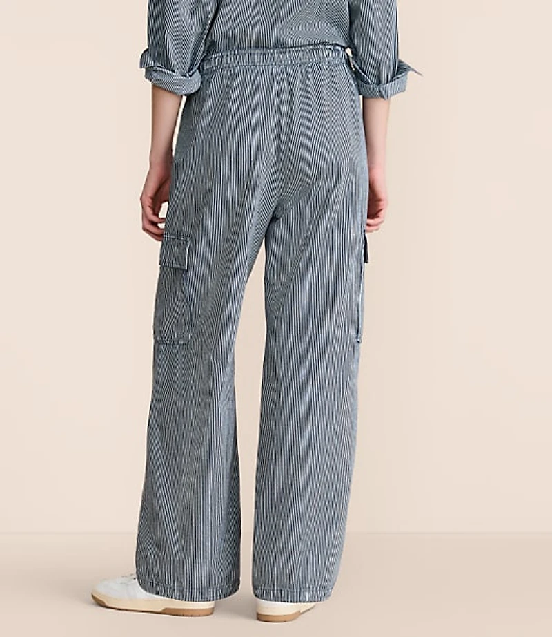 Lou & Grey Striped Adjustable Parachute Pants