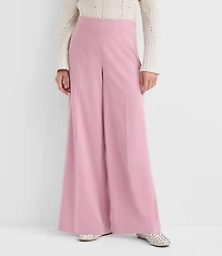 Darted Palazzo Pants Brushed Flannel