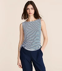 Lou & Grey Striped Essential Modal Side Tie Tank Top