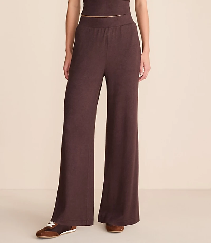 Petite Lou & Grey Cozy Sweater Knit Wide Leg Pants