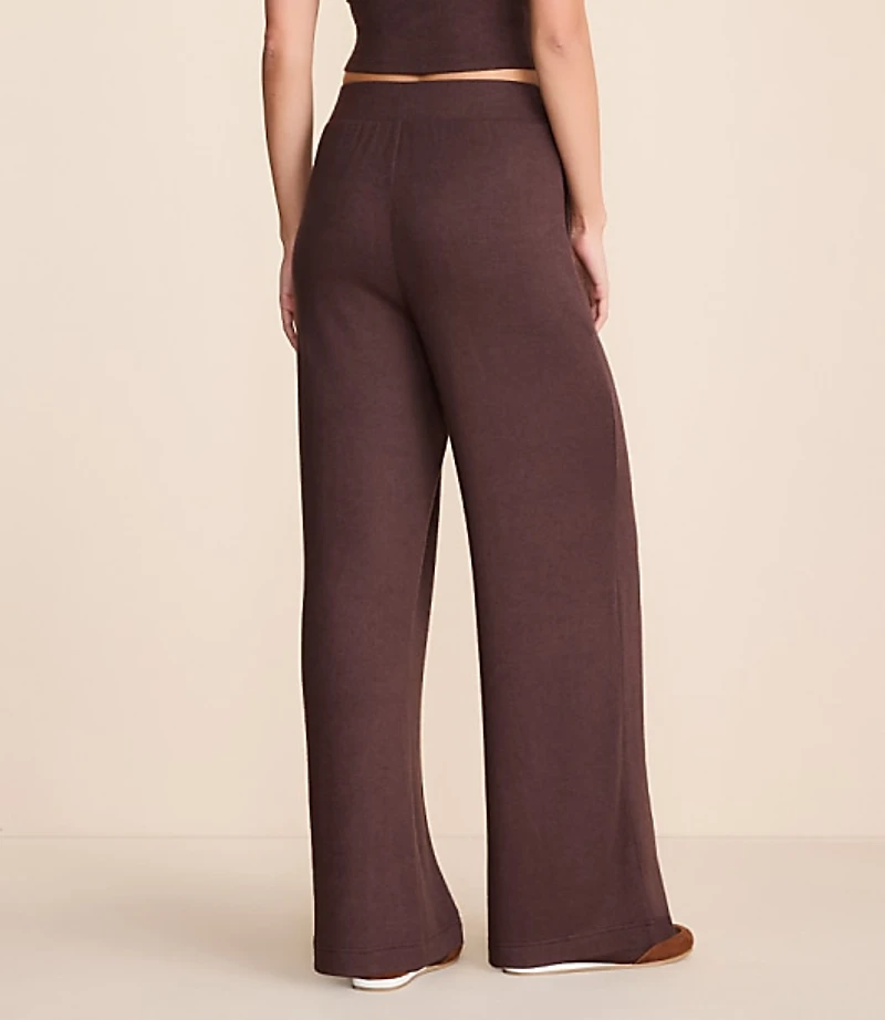 Petite Lou & Grey Cozy Sweater Knit Wide Leg Pants