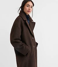 Tall Boucle Twill Cocoon Coat