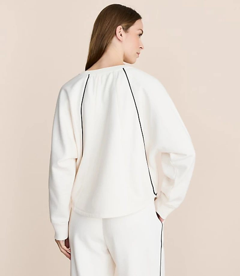 Lou & Grey Piped Elite Fleece Sweatshirt