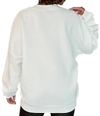 Gameday Couture Alabama Crimson Tide Hot Shot Premium Fleece Drop Shoulder Crew Neck Pullover