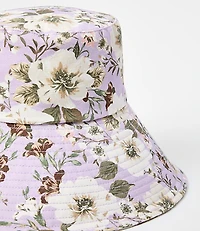 Floral Wide Brim Bucket Hat