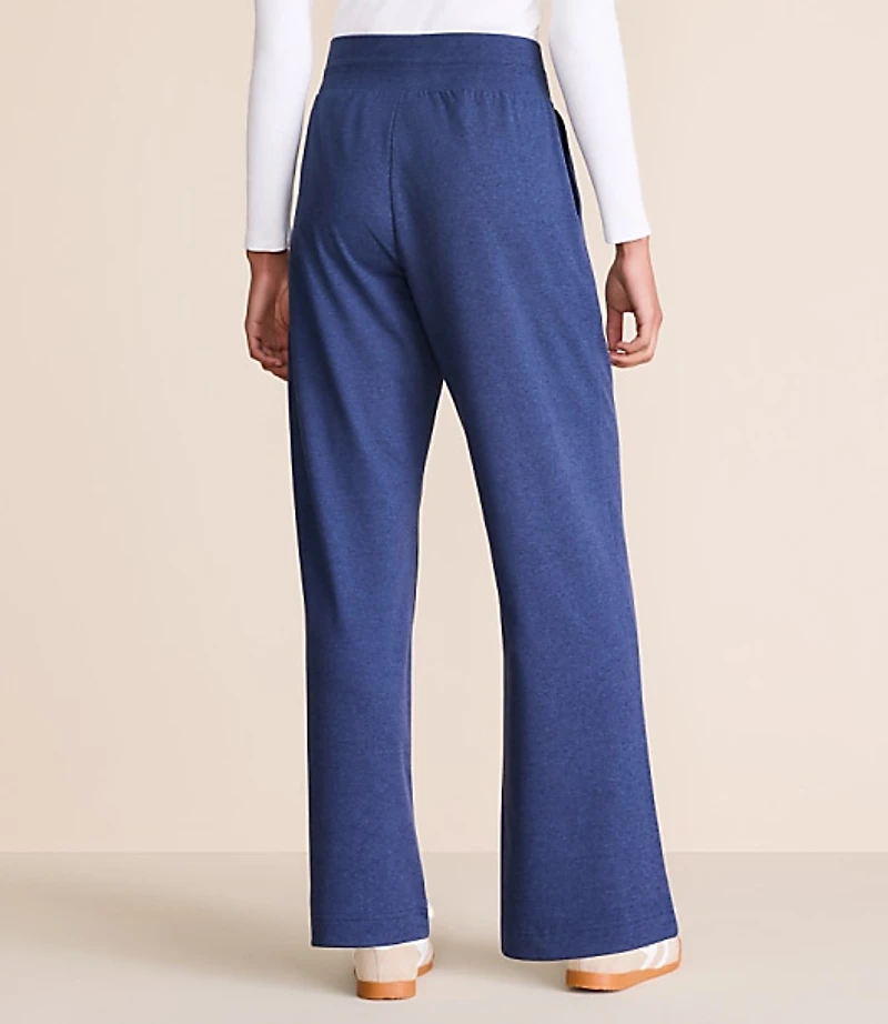 Petite Lou & Grey Heathered Brushedsoft Wide Leg Pants