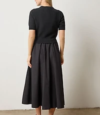 Lilla P Mixed Media Dress