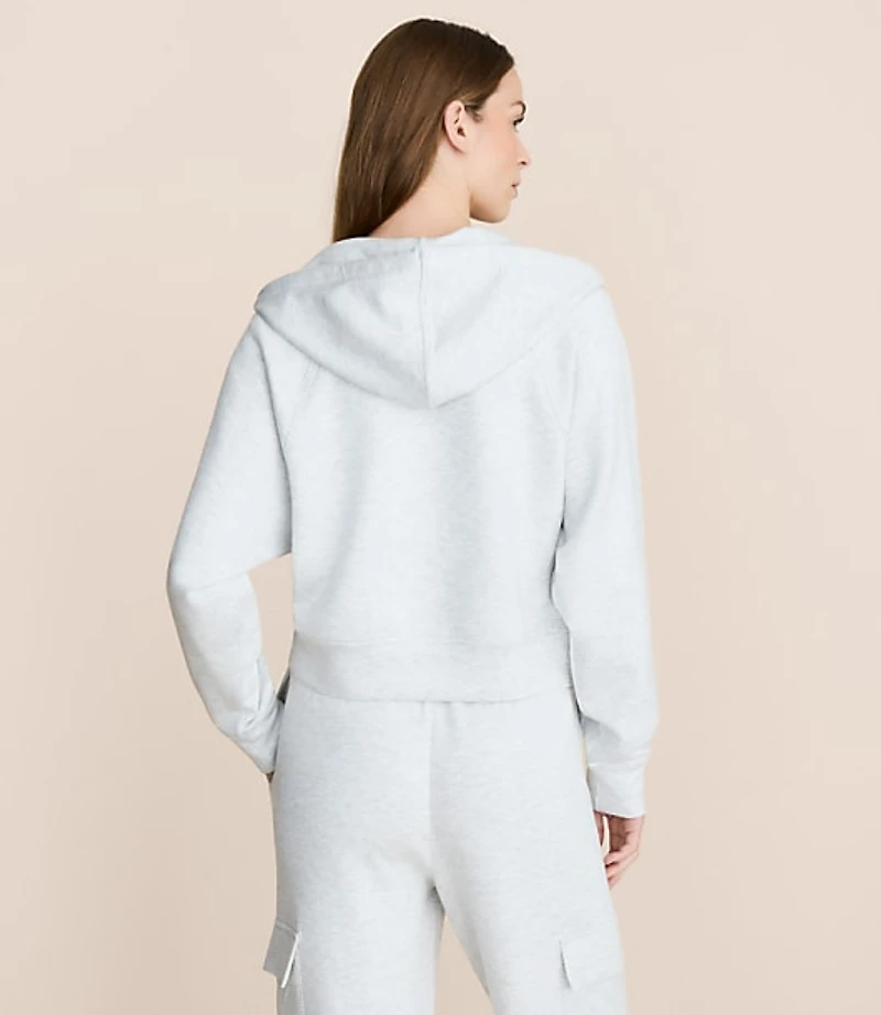 Lou & Grey Heathered Scubasoft Zip Hoodie