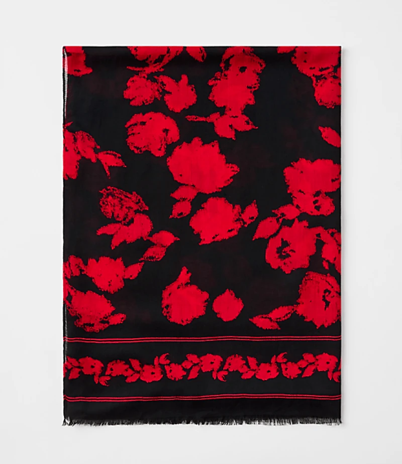 Floral Softened Scarf