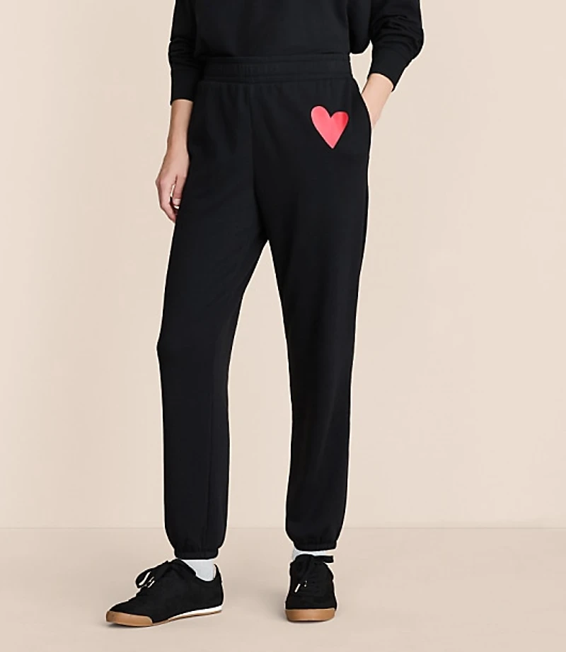 Petite Lou & Grey Heart Cozy Cotton Joggers