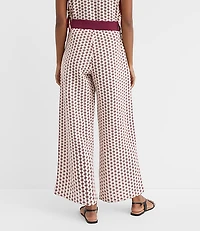 LOFT Beach Geo Crochet Wide Leg Pants