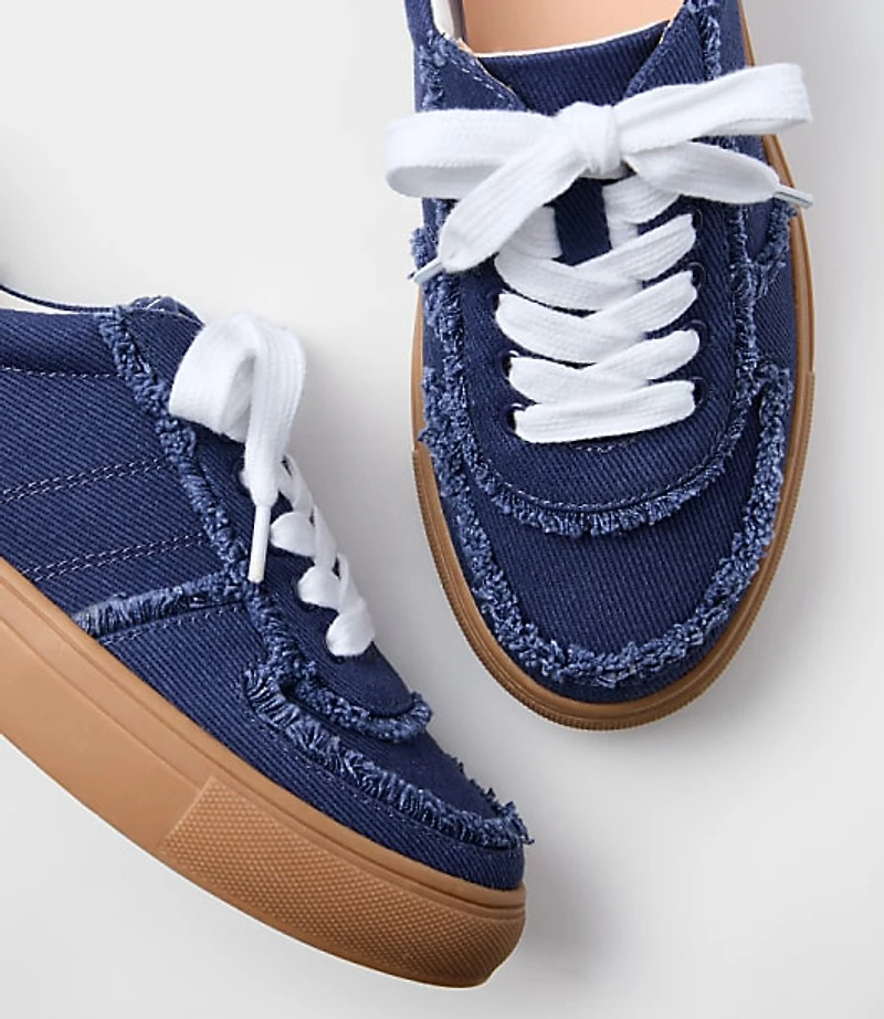 Denim Varsity Sneakers