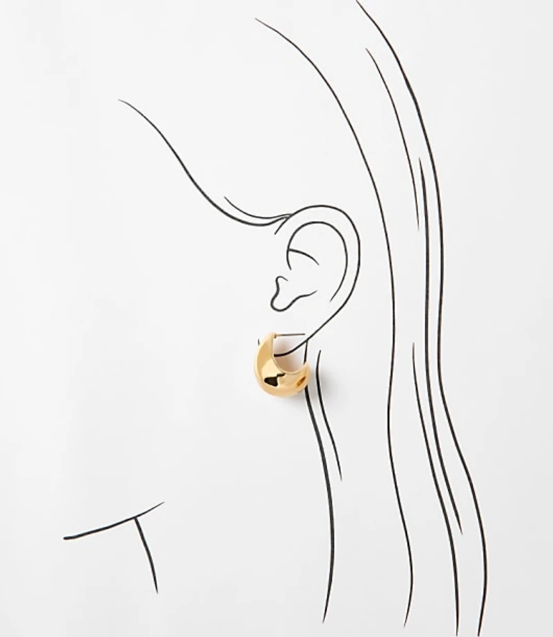 Chunky Teardrop Stud Earrings