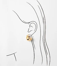 Chunky Teardrop Stud Earrings