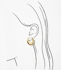 Chunky Crescent Hoop Earrings
