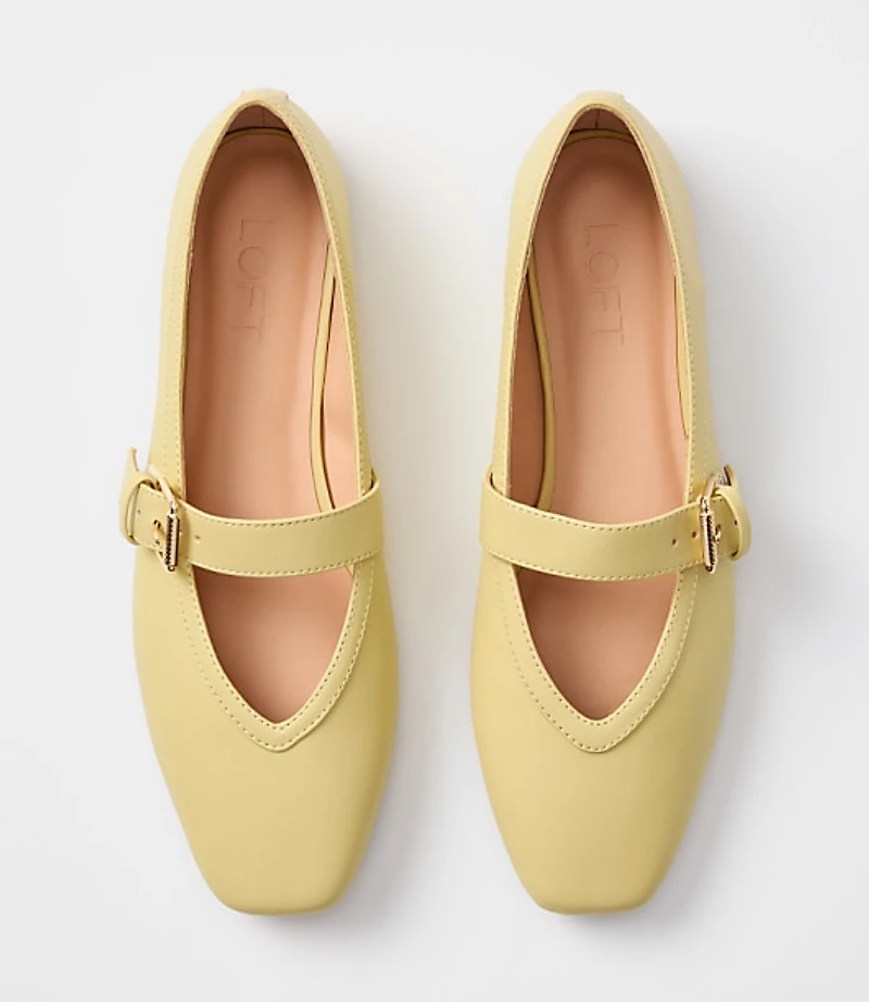 Mary Jane High Vamp Ballet Flats