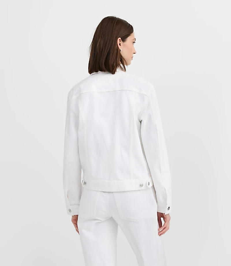 Denim Trucker Jacket White