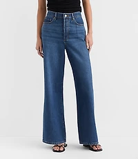 Rivete High Rise Relaxed Wide Leg Jeans Mid Wash